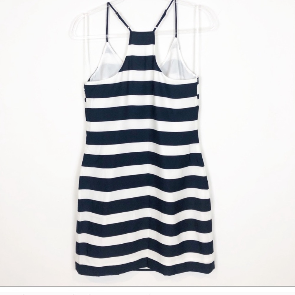 Jcrew factory navy striped racer back dress. Size 2